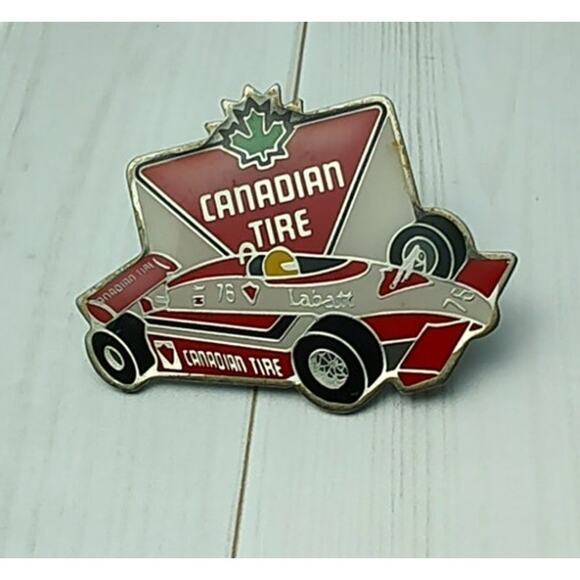 Canadian Tire Jacques Villeneuve #76 Labatt Indy Race Car IndyCar Hat, Lapel Pin - Picture 1 of 2